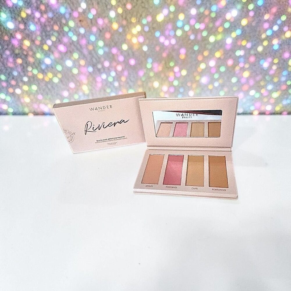 WANDER BEAUTY Riviera Blush and Bronzer Palette 7.5 G/0.25 Oz NIB